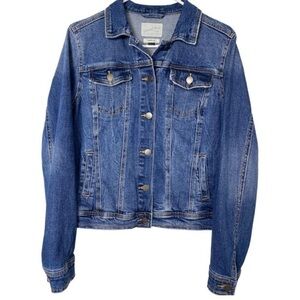 Universal Thread Classic Blue Denim Jacket Womens Trucker Jean Jacket Size M Y2K